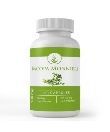 Pure Original Ingredients Bacopa Monnieri (100 Capsules) Always Pure No Additives Or Fillers Lab Verified