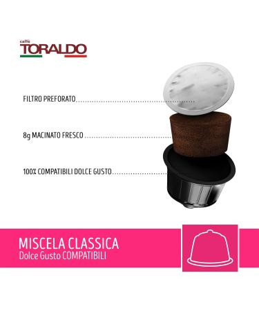 TORALDO COFFEE | Compatible Dolce Gusto* | CLASSIC MIX | 100 PCS | 2 PACKAGES | TCBRT002 | ALDBRT002 | I THROW - Buy Online on GoSupps.com