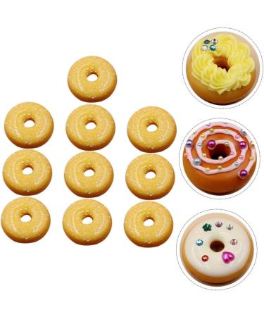 Uonlytech 20 Pcs Donut Decoration Blush Decor Bling Decor Lovely Ornament Child Accessories Earth Tones - Buy Online on GoSupps.com