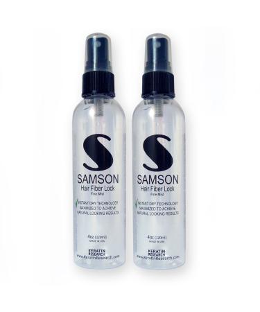 Hair spray for Men for Hair fibers Samson Hair fibers-locking Spray for Hair Building Fibers 2 Bottles