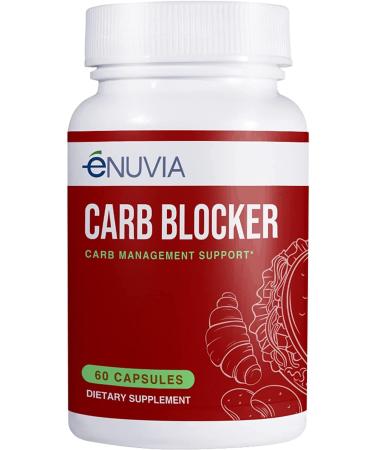 Enuvia Carb Blocker with Vitamin C - Plant-Based Carb Management Formula for Keto Diet - 60 Capsules - Buy Online on GoSupps.com