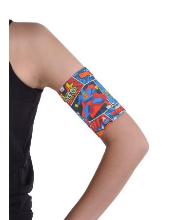 Dia band children glucose sensor protection bracelet freestyle libre medtronic dexcom or omnipod-comfortable reusable diabetics band. (Junior.s (18-20 cm)
