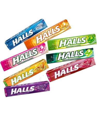 Halls Sweets 08 Flavor Mixed | Mild Spearmint Honey-Lemon Yellow Watermelon Assorted Citrus Mentholyptus Original - Buy Online on GoSupps.com