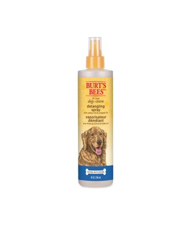 Burt's Bees for Dogs Natural Detangling Spray | Made with Lemon & Linseed to Nourish Dogs' Coats | Cruelty Free, Sulfate & Paraben Free, pH Balanced for Dogs - Made in USA, 10 Oz 10 Oz - 1 Pack