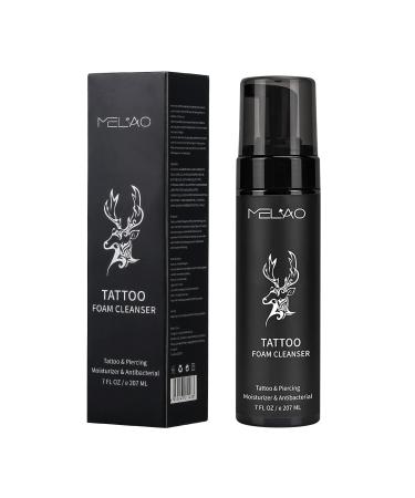 YLady Tattoo skin cleaning mousse, skin cleaning foam, tattoo care essence, used for skin cleaning and moisturizing care after tattoo 207ml