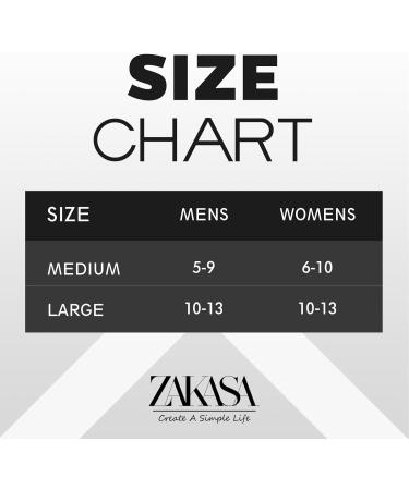 ZAKASA Diabetic Socks for Men & Women - Cotton Non-Binding Ankle Socks Extra Wide Loose Top (4 Pairs Sizes 5-9 | 10-13) - Comfortable & Supportive - Buy Online on GoSupps.com
