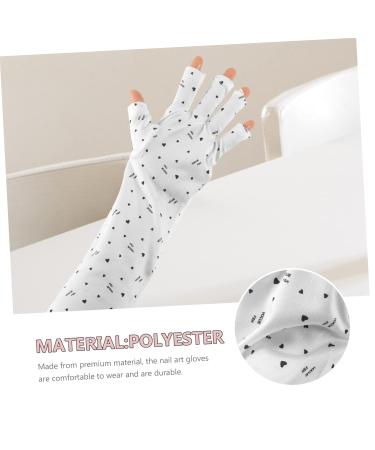 minkissy 8 Pairs Miss Fingerless manicure protection salon manicure gloves Accessories protector gloves Manicure tools gloves for sun protection for women gel for nails - Buy Online on GoSupps.com