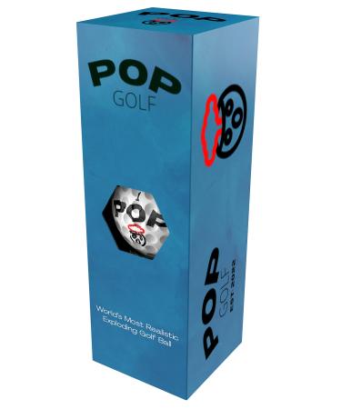 POP Golf Realistic Exploding Prank Golf Balls, Pop Golf, 3 Pack Sleeve, Golf Gift
