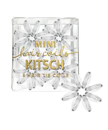 Kitsch Mini Spiral Hair Ties for Women - Waterproof Ponytail Holders for Teens | Phone Cord Hair Ties & Hair Coils for Girls | Coil Hair Ties for Thick Hair & Thin Hair  8 Pcs (Transparent) - Buy Online on GoSupps.com