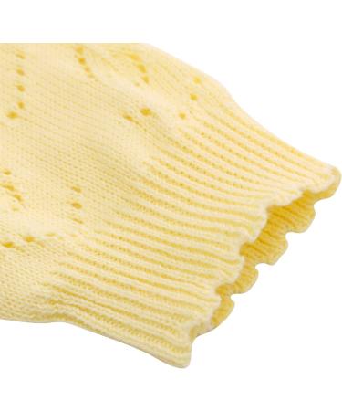 Famuka Baby Cardigan Jacket 12 Months Yellow | Soft Knitted Sweater for Boys & Girls - Buy Online on GoSupps.com