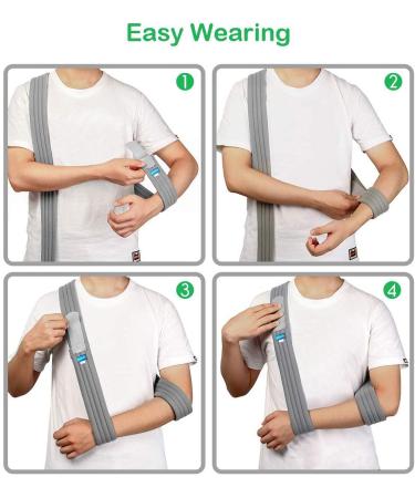 Fretty Arm Sling - Adjustable Medical Support Strap for Broken Bones & Rotator Cuff - Lightweight Comfort for Left/Right Arm - Ideal for Men & Women - Buy Online on GoSupps.com