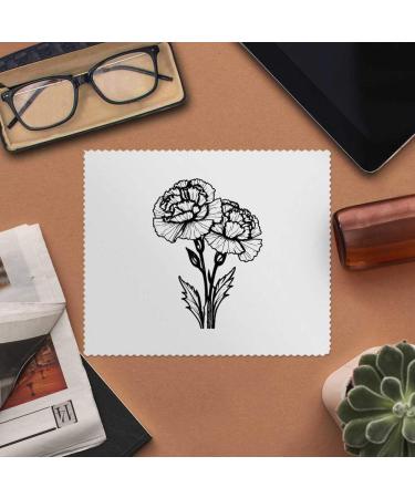 2 x Microfiber Cleaning Cloths - Carnation Flower Motif | Eco-Friendly & Durable | Perfect for Home & Travel - Buy Online on GoSupps.com