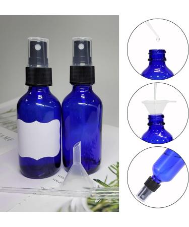 LIYUABU 60ml Empty Blue Glass Spray Bottles Small Fine Mist Atomiser Refillable Reusable Travel Spray Bottles for Essential Oil Hair Aromatherapy Perfumes Cleaning(2 Pack) Blue Paquet de 2 - Buy Online on GoSupps.com