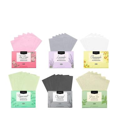 Maycreate LuLyL Facial Oil Absorbent Paper for Women and Men 100 Pieces (Pack of 6)