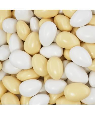 1kg Wedding Almond Conchiglia Mix | White Cream Pearl Sugar Almonds for Baptism & Guest Gifts - Buy Online on GoSupps.com