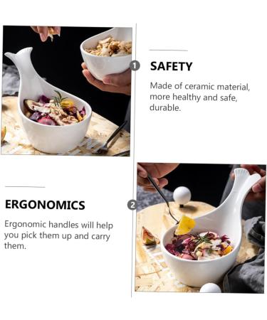 Alipis Sauce Dish Food Tray Jewelry Tray Tea Creamer Pitcher Fruit Tray Dip Bowls Sauce Bowl re-usable 17.00X11.00X6.00CM White - Buy Online on GoSupps.com