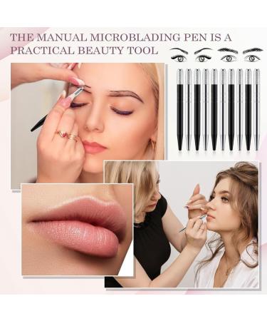 yixue 50 Count Microblading Pens Manual Eyebrow Pencils Microblading Supplies Aluminum Microblading Hand Tools for Cosmetics Easy Install C Black&silver - Buy Online on GoSupps.com