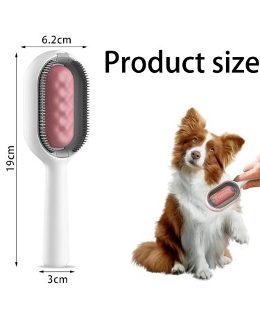 Universal Cat Brush for Long & Short Haired Cats - Cats Ridge Water Brush & Hair Remover | Rosa - Buy Online on GoSupps.com