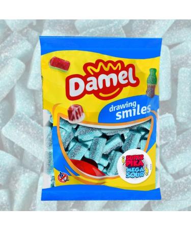  Damel Damel Mega Blue Slices Sour Bonbons - 1 kg - Buy Online on GoSupps.com