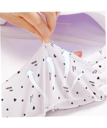 Moisturizing Gloves UPF 50+ Manicure Gloves UV Protection Gloves Gel Manicure Lamp Manicure Fingerless Gloves Manicure Dryer Length 11.5X40cm - Buy Online on GoSupps.com