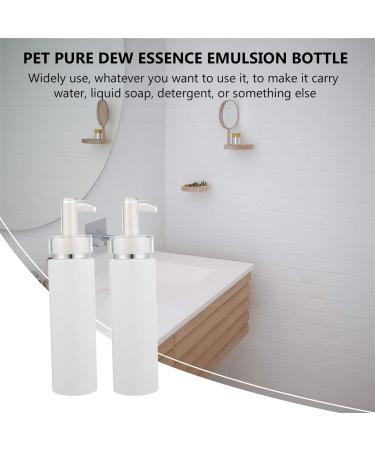 FRCOLOR 2pcs 200ml Plastic Pump Dispenser Bottles for Lotion Massage Oil Shampoo Empty Containers Refillable Liquid Accessories - Buy Online on GoSupps.com