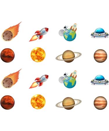 Universe Planet Cupcake Toppers Space Astronaut Cupcake Wrappers for Baby Shower Birthday Outer Space Themed Party Cake Decorations Supplies - Buy Online on GoSupps.com