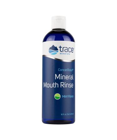 Trace Minerals Research ConcenTrace Mineral Mouth Rinse Mint 16 fl oz (473 ml)