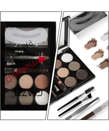 FOMIYES 1 Set Eyebrow Powder Set Girl Eyebrow Shaping Mold Tool Woman Cosmetic Abs Eyebrow Pencil - Buy Online on GoSupps.com
