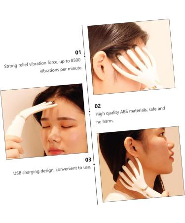 FRCOLOR White ABS Massage Comb - Multifunctional Shampoo Tool for Scalp & Hair Care | International Shipping Available - Buy Online on GoSupps.com