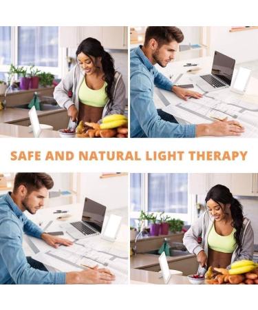 ONOTEC Light Therapy Lamp Ultra-Thin 10000 Lux Therapy Light with 3 Adjustable Brightness Levels Therapy Light with Timer for a Happy Home/Office/Travelling - Buy Online on GoSupps.com
