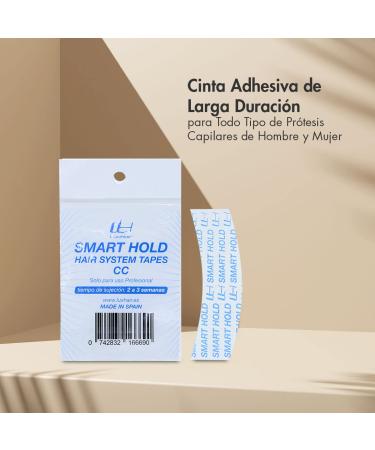 Adhesive Tape for Wigs and Hair Prosthetics - Smart Hold: Flexible and Gentle Adhesive Tape - Strong Adhesive Power - Resilient and Extra Strong Hold up to 4 Weeks - Curved CC Shape - LuxHair - Buy Online on GoSupps.com