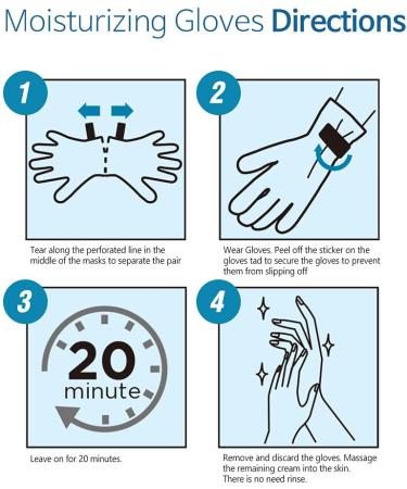 Epielle Moisturizing Socks and Gloves - 10 Pairs for Hand and Foot Care | Stocking Stuffers - Buy Online on GoSupps.com