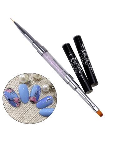 FOMIYES Nail Art Brush Pen Nail Art Tools Nail Art Liner Brush Nail Polish Liner Nail Art Liner Pen Diy Nail Tool Manicure Tool Light Pen Both Ends
