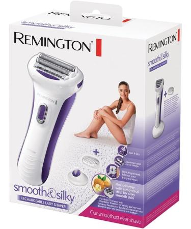 Remington Ladies Shaver Smooth & Silky WDF5030 - Rechargeable Ergonomic Design White/Violet - Perfect for Effortless Hair Removal - Buy Online on GoSupps.com