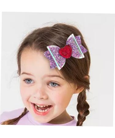 Beaupretty Heart Hair Clip Sequin Hair Bows Girls Sparkly Hair Accessories Puppy Accessories - Buy Online on GoSupps.com