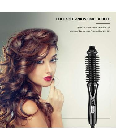 Electric Hair Curler - Foldable Ceramic Tourmaline Anion Brush for All Hair Types | Premium Hair Styling Tools - Buy Online on GoSupps.com
