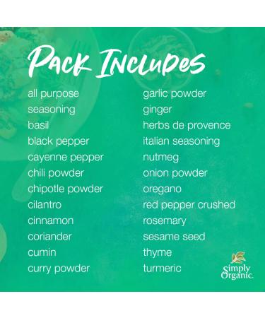 Simply Organic Ultimate 24-Piece Organic Spice Gift Set - Premium Starter Assortment - Buy Online on GoSupps.com