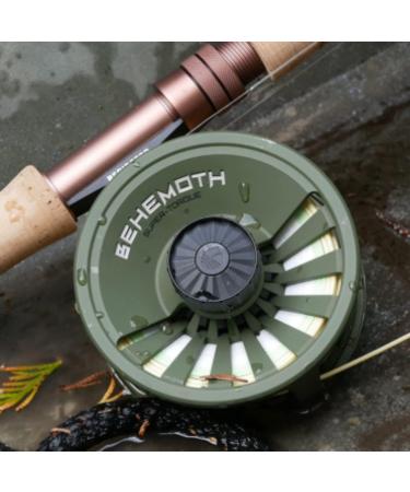Redington Behemoth 7/8 Fly Fishing Reel - Large Arbor Saltwater/Freshwater Multipurpose Reel, Adjustable Drag - Desert - Buy Online on GoSupps.com