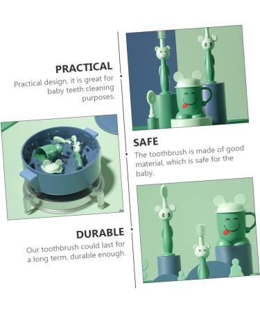 Minkissy Soft Toothbrush Set for Newborns & Children | Suction Cup Oral Care | Gentle Bristles for Infants - Buy Online on GoSupps.com