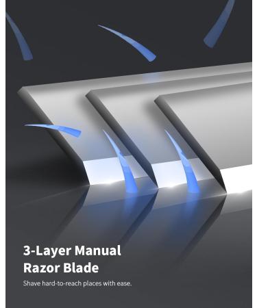 YINKE Manual 3 Razor Replacement Blades and Nose Hair Trimmer Heads - Compatible with O Blade QP2520 QP2630 QP2724 QP2734 QP2834, O Blade 360 & OBlade Pro Electric Shaver - 3+1Pcs - Buy Online on GoSupps.com