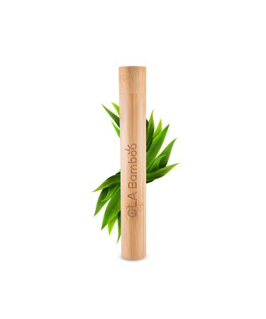 OLA Bamboo - Bamboo Toothbrush Holder  Reusable Toothbrush Travel Case  Eco Travel Essentials Toothbrush Holder Pack of 1