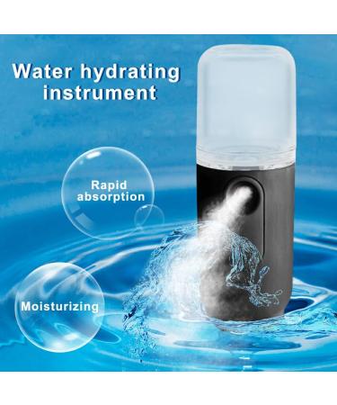 lmoikesz Face Mist Sprayer Humidifier 30ml Steamer Home Travel Use 5V Atomizer Moisturizing Nebulizer Skin Care Tool Beauty Supplies black - Buy Online on GoSupps.com