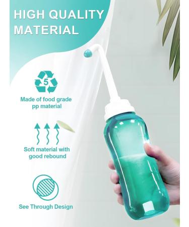 Peri Bottle Po Dusche Bidet - 500ml Portable Intimate Shower with 2 Nozzles for Women - Blue & Green Options Available - Buy Online on GoSupps.com