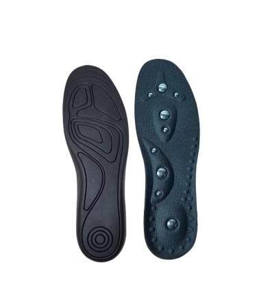 NOLITOY 1 Pair Massage Insoles Magnetic Acupressure Insoles Massage Shoe Pad Reflexology Shoe Insoles Magnetic Insoles Accupressure Insoles Full Length Orthotic Inserts Foot Arch Support Black M