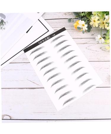 Angoily Black Eyebrows 4 Sheets Pairs Black Stickers Eyebrow Makeup Tools Simulation Eyebrow Disposable Eyebrow Stickers 6d - Buy Online on GoSupps.com