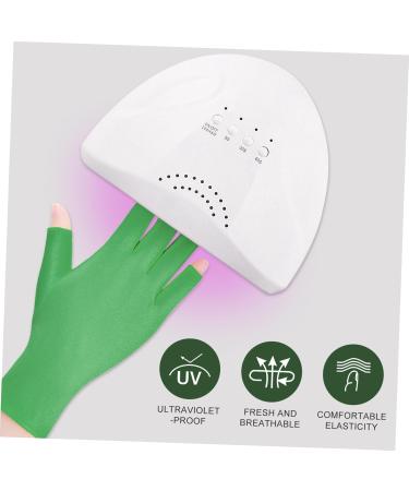 Ipetboom 2 Pairs Nail Gloves Elastic Spandex Rubber Nails Anti-uv - Buy Online on GoSupps.com