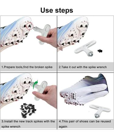 Athletics Replacement Dorn Spikes - 25 Track Spike Nails with Nail Lifter for Long Jump Running Hiking High Jump & Hurdles - International Shipping Available - Buy Online on GoSupps.com