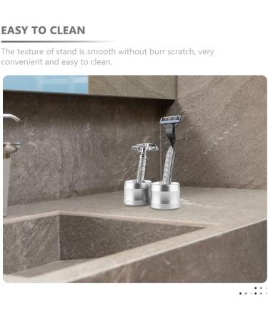 Fomiyes 2-in-1 Razor Holder & Toothbrush Stand - Aluminum Alloy Electric Shaver Storage for Travel & Home - Buy Online on GoSupps.com