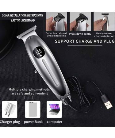 Professional Hair Clippers & Beard Trimmer for Men - Rechargeable Metal Facial Hair Clipper for Precision Grooming - Buy Online on GoSupps.com