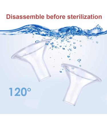 Maymom Myfit 13Mm Shields Compatible with Medela Breast Pump- Personalfit Freestyle Harmony Maxi Connector Connect to Widemouth/Narrow Connector Personalfit/Freestyle Flex Connector 2Pcs - Buy Online on GoSupps.com